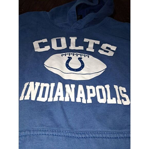 Large NFL Team Apparel Indianapolis Colts Long Sleeve Hoodie Fleece Sweatshirt - Picture 2 of 4